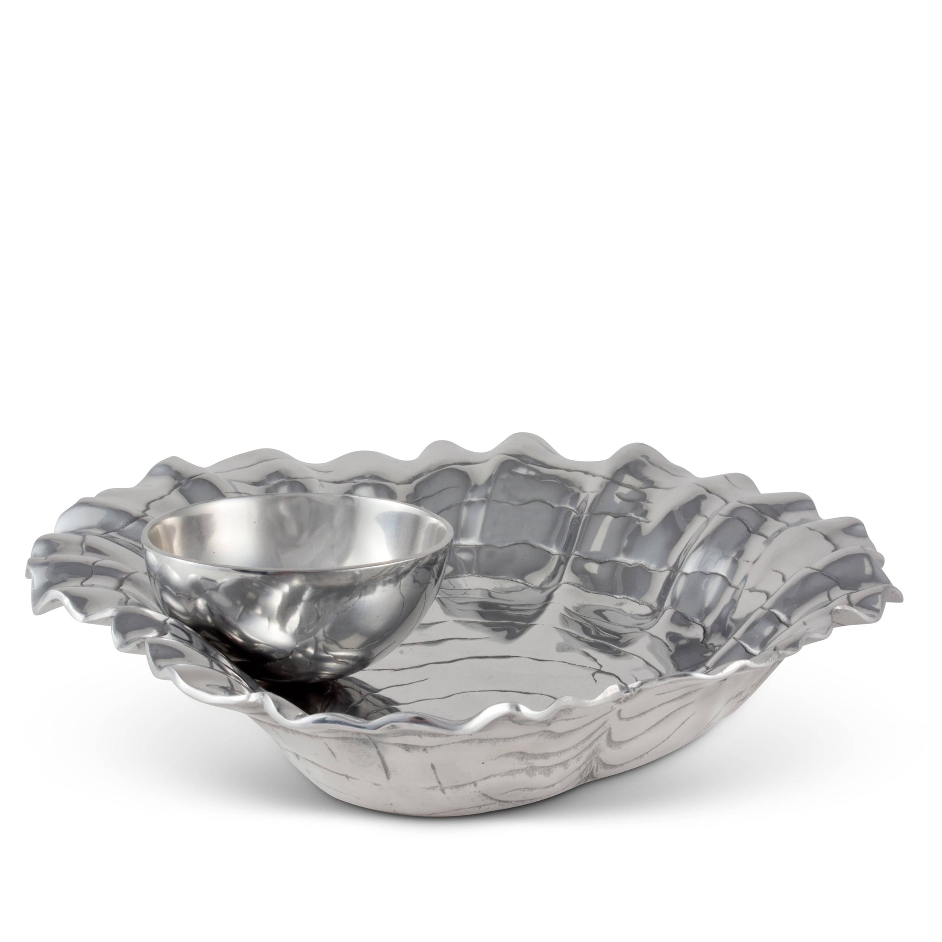 Oyster W/Pearl Chip & Dip Arthur Court Designs