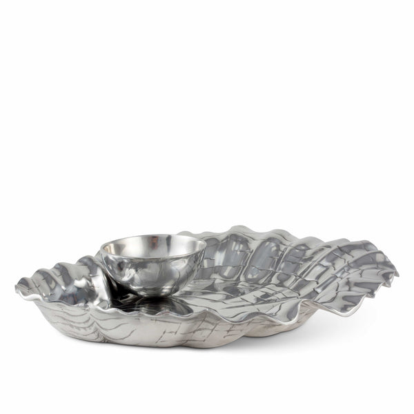 Oyster W/Pearl Chip & Dip Arthur Court Designs