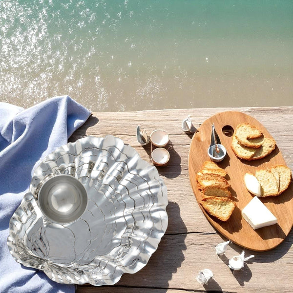 Oyster W/Pearl Chip & Dip Arthur Court Designs