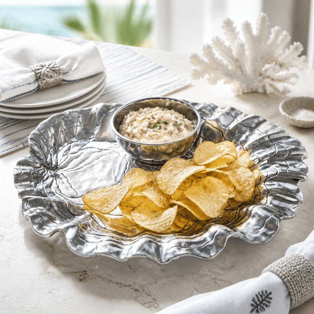 Oyster W/Pearl Chip & Dip