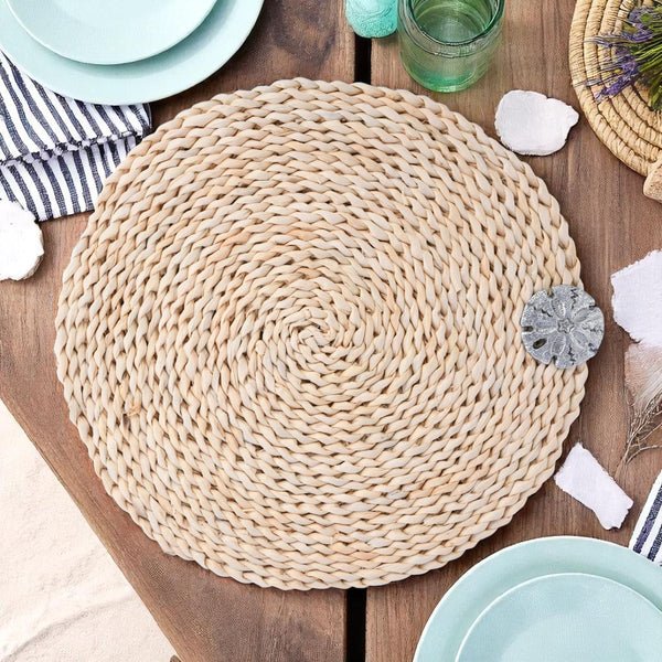 Sand Dollar Twisted Seagrass Placemats - set of 4