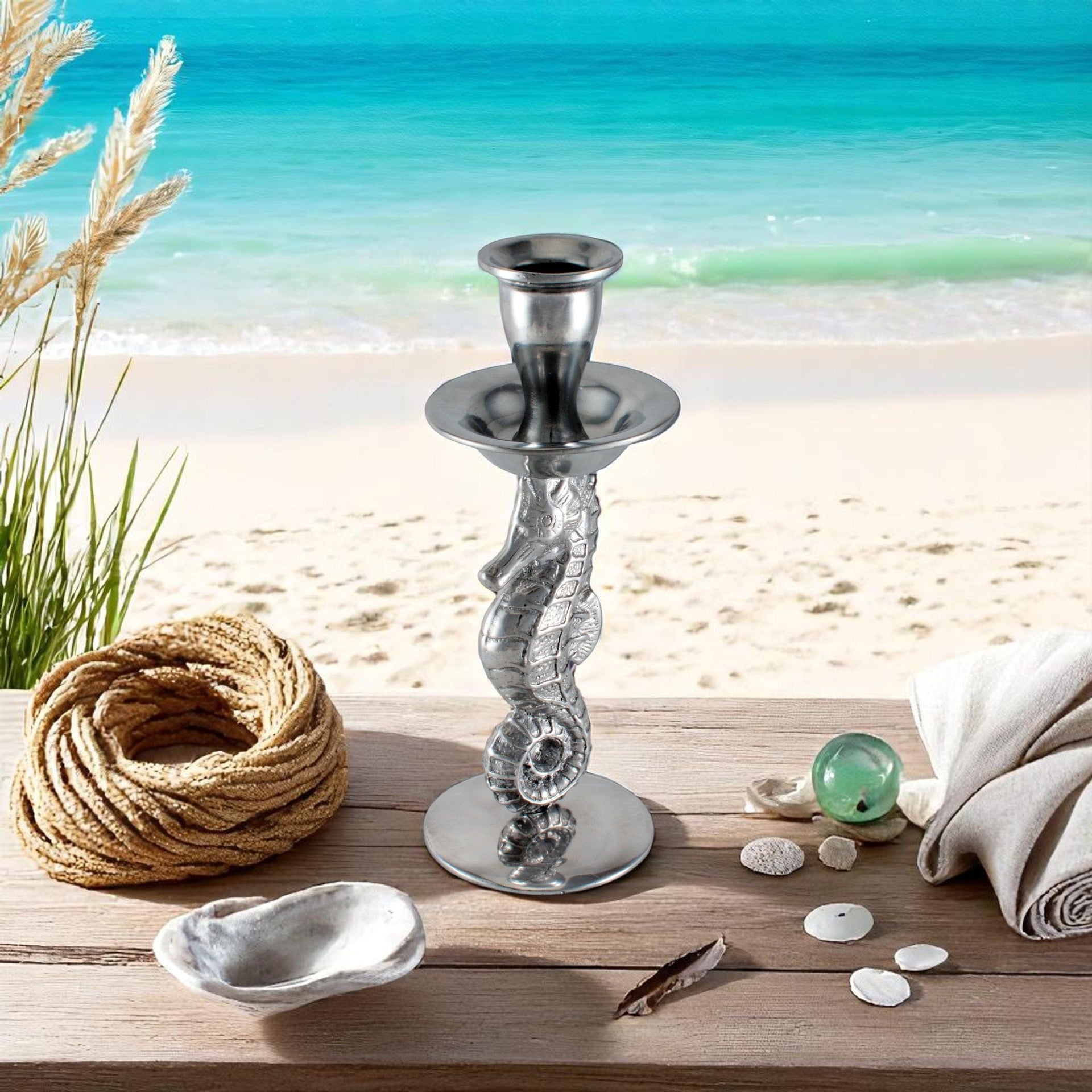 Sea Horse Candle Holder Arthur Court Designs