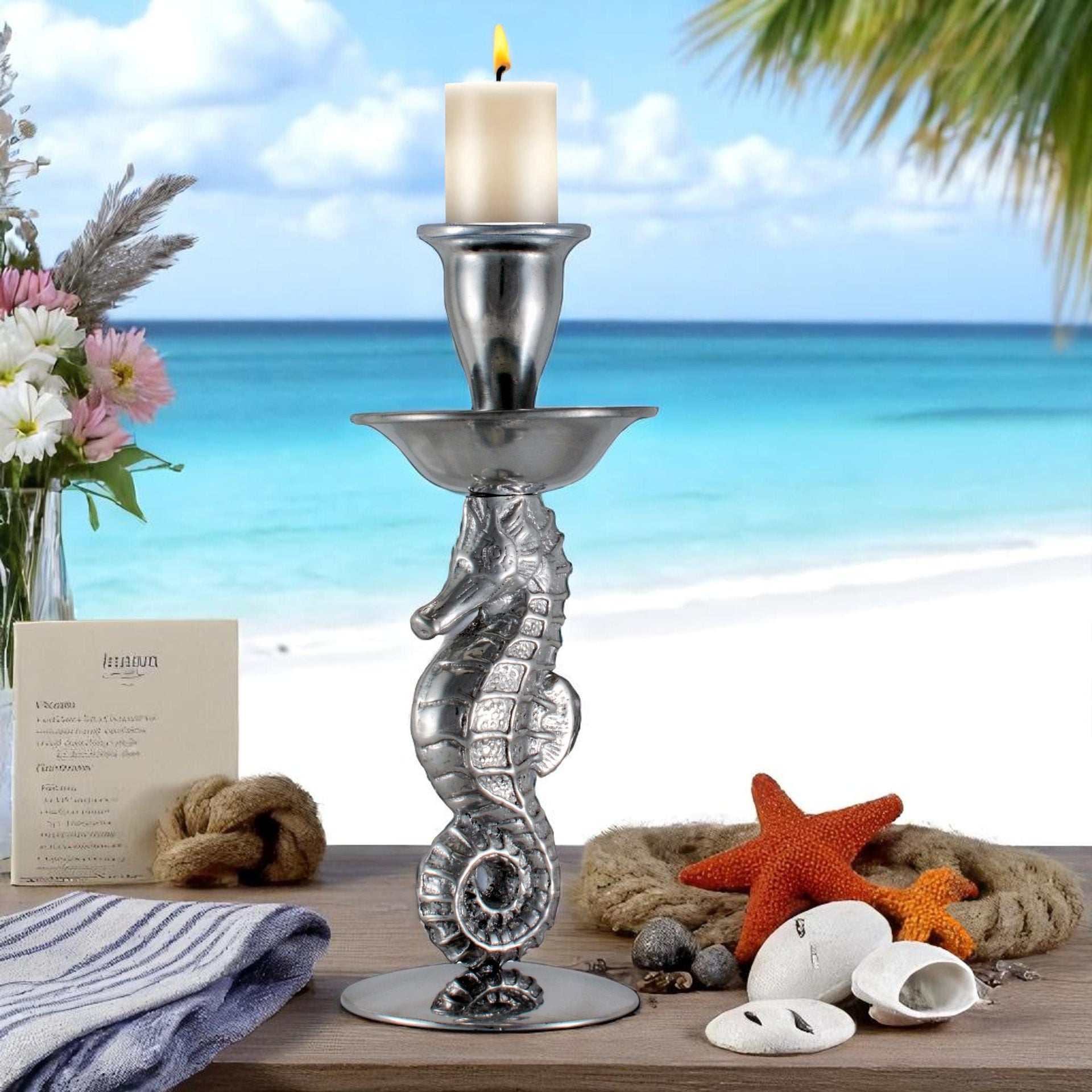 Sea Horse Candle Holder Arthur Court Designs