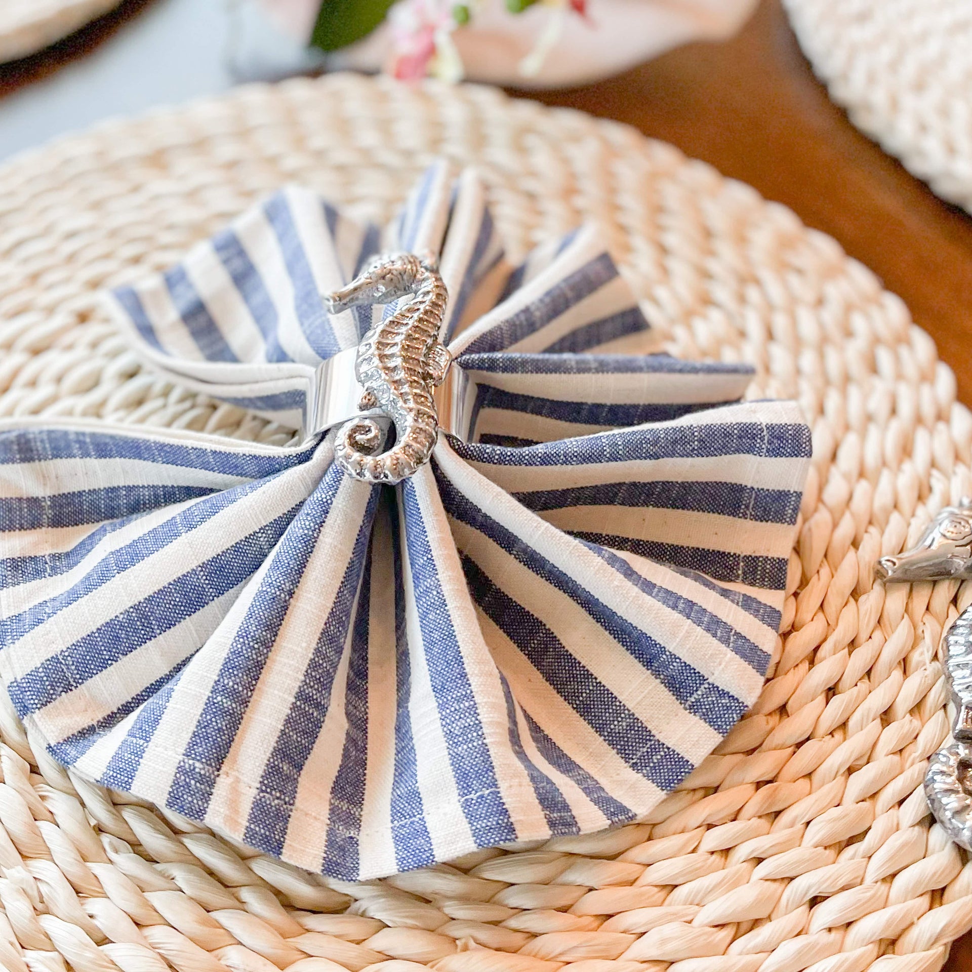 Sea Horse Napkin Rings - set of 4 Arthur Court Designs