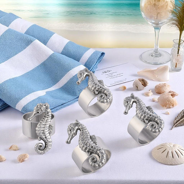 Sea Horse Napkin Rings - set of 4 Arthur Court Designs