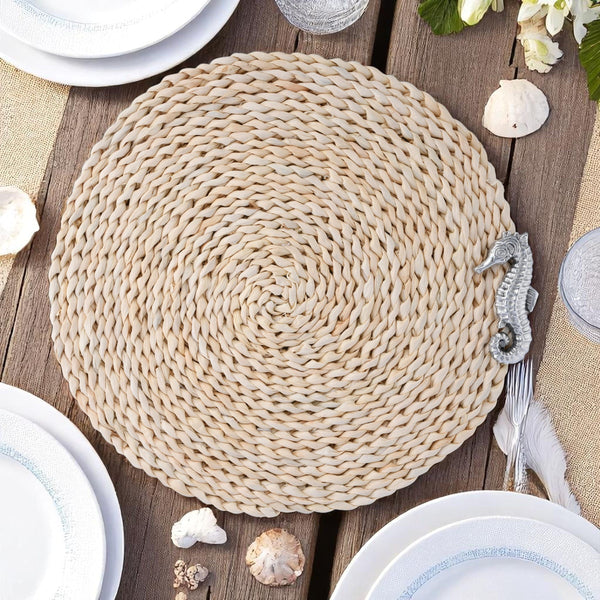Sea Horse Twisted Seagrass Placemats - set of 4 Arthur Court Designs