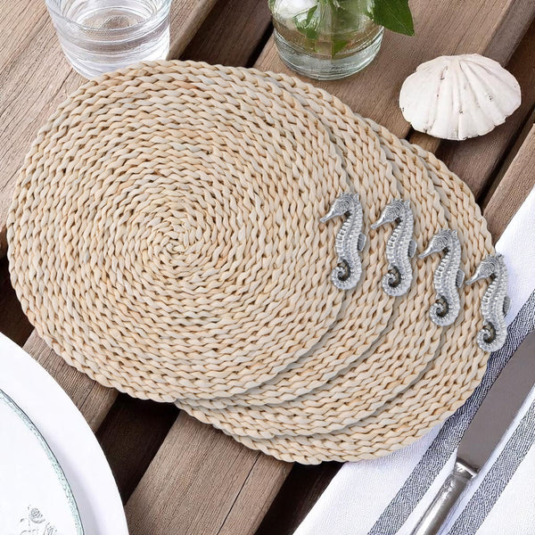 Sea Horse Twisted Seagrass Placemats - set of 4