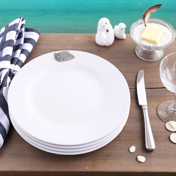 Sea Shell Melamine Lunch Plates - Set of 4 Arthur Court Designs