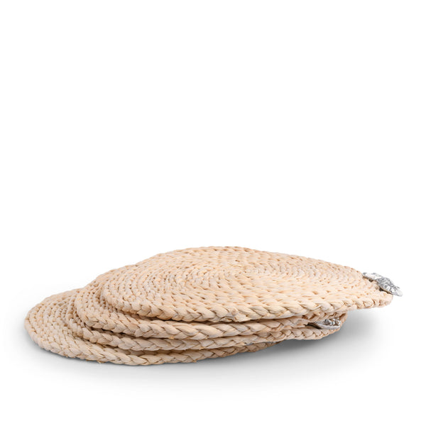 Sea Shell Twisted Seagrass Placemats - set of 4 Arthur Court Designs