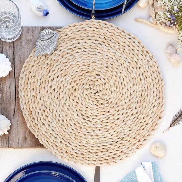 Sea Shell Twisted Seagrass Placemats - set of 4