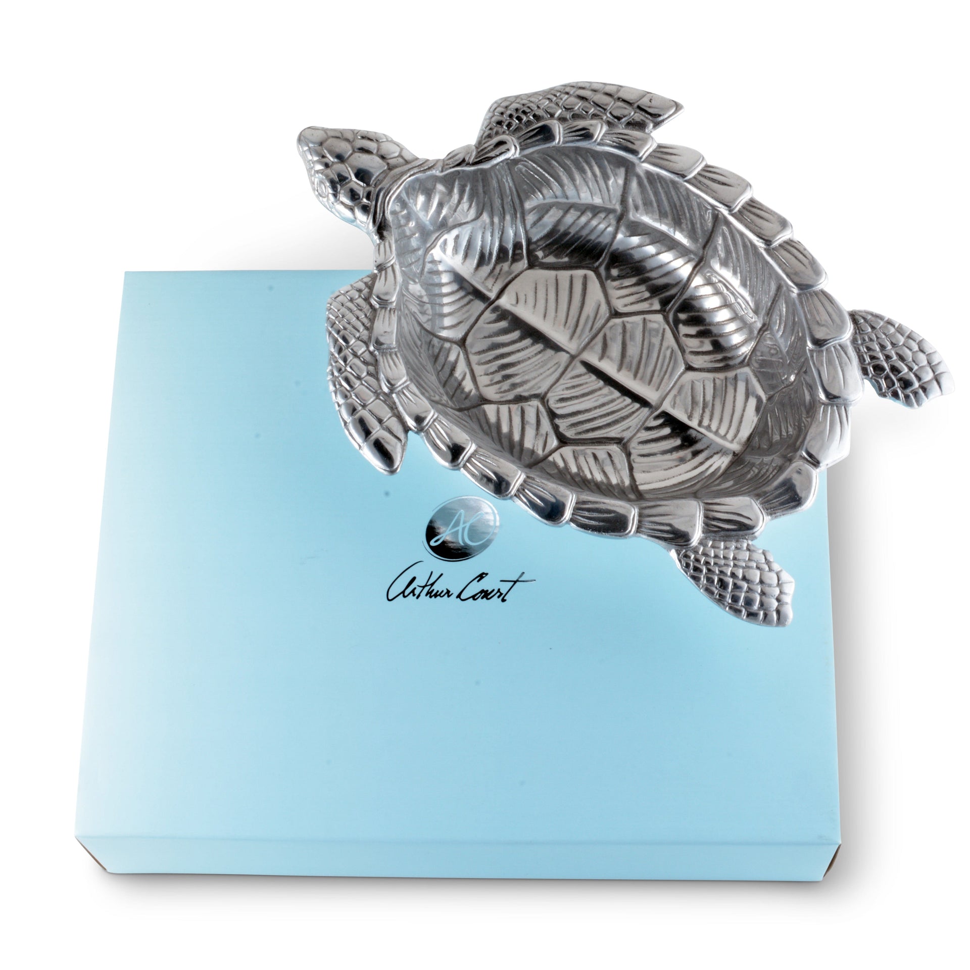 Sea Turtle Oval Bowl Arthur Court Designs