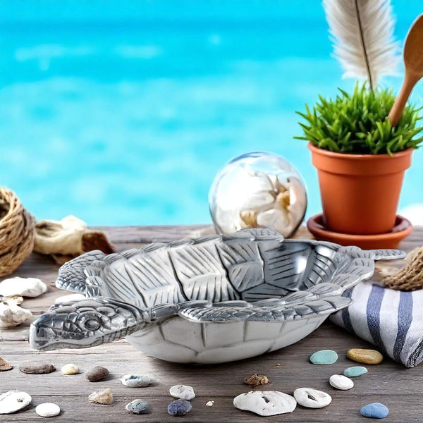 Sea Turtle Oval Bowl Arthur Court Designs