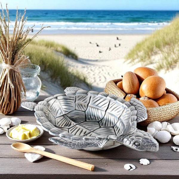 Sea Turtle Oval Bowl Arthur Court Designs