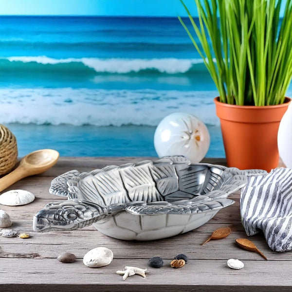 Sea Turtle Oval Bowl Arthur Court Designs
