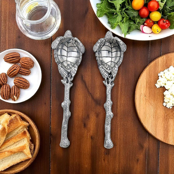 Sea Turtle Salad Servers Arthur Court Designs