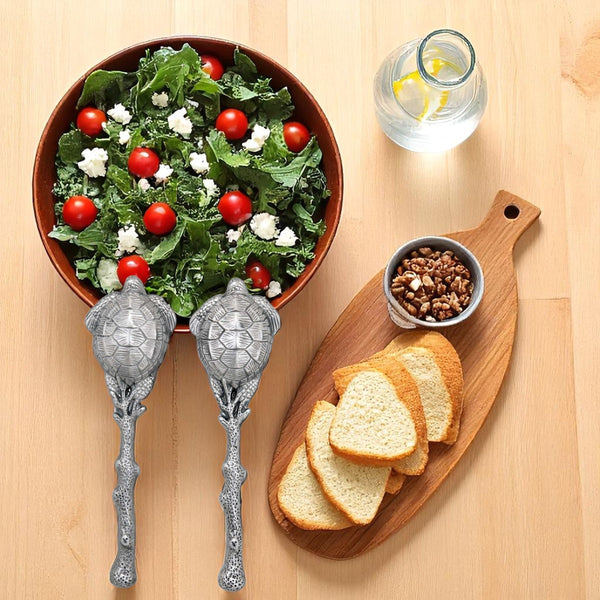 Sea Turtle Salad Servers Arthur Court Designs