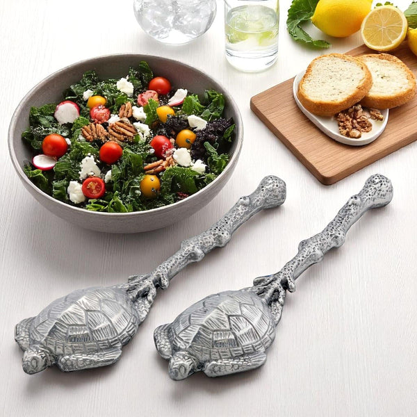 Sea Turtle Salad Servers Arthur Court Designs