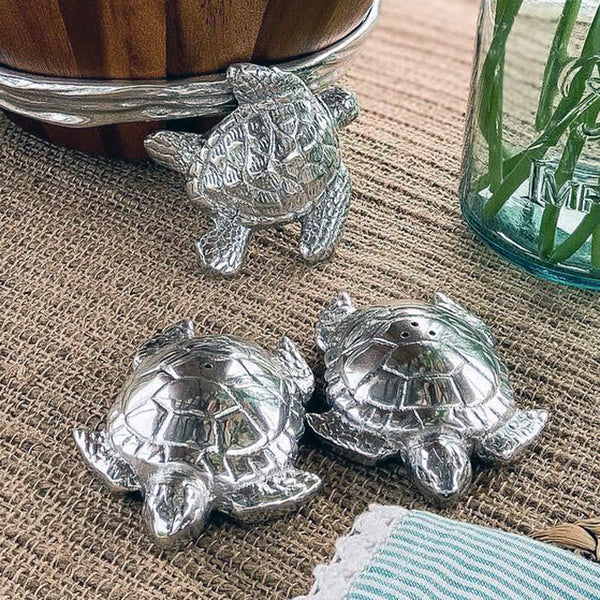 Sea Turtle Salt and Pepper Set Arthur Court Designs