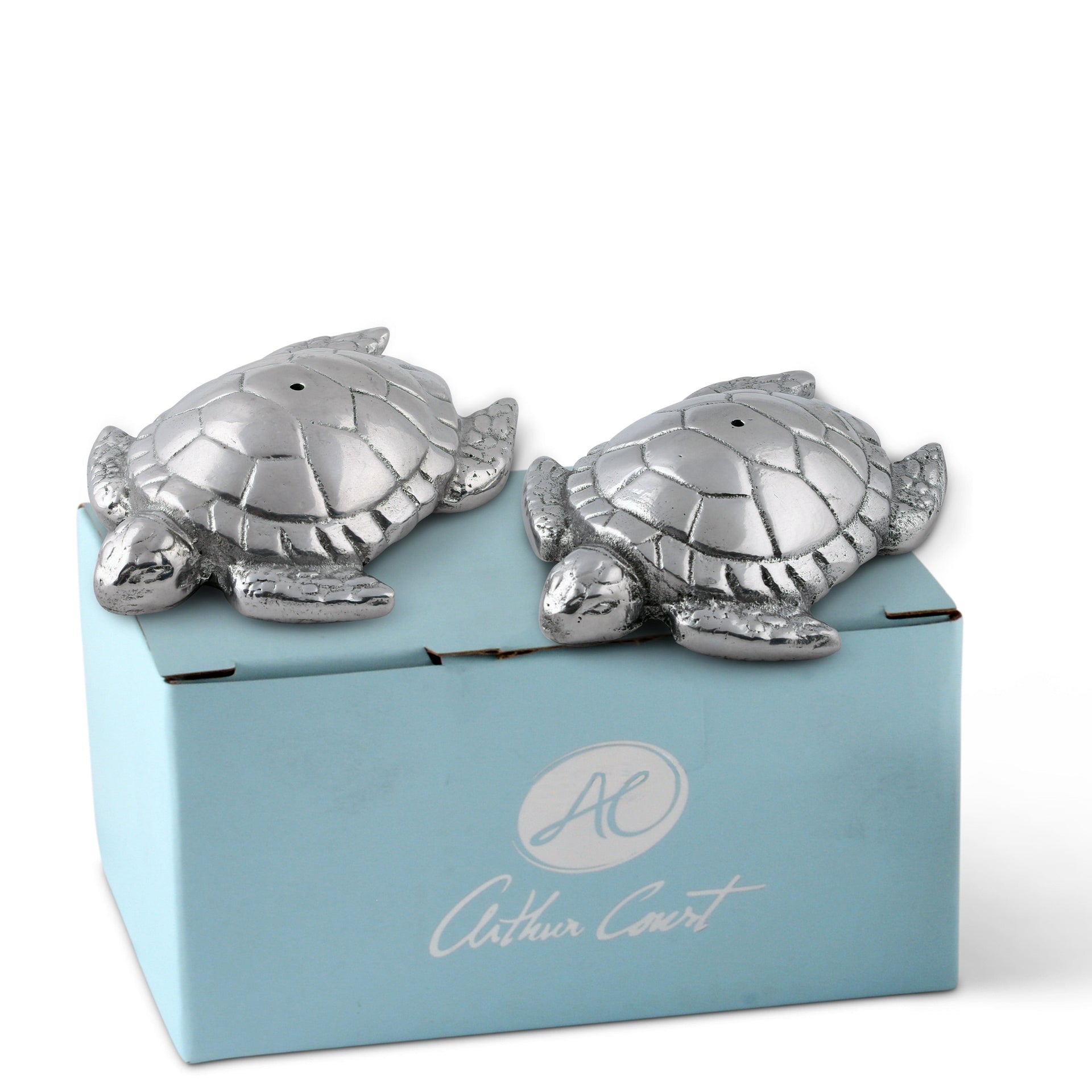 Sea Turtle Salt and Pepper Set Arthur Court Designs