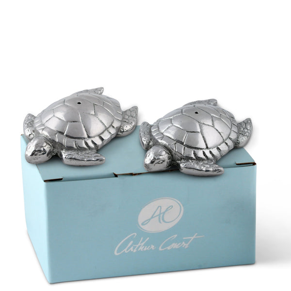 Sea Turtle Salt and Pepper Set Arthur Court Designs