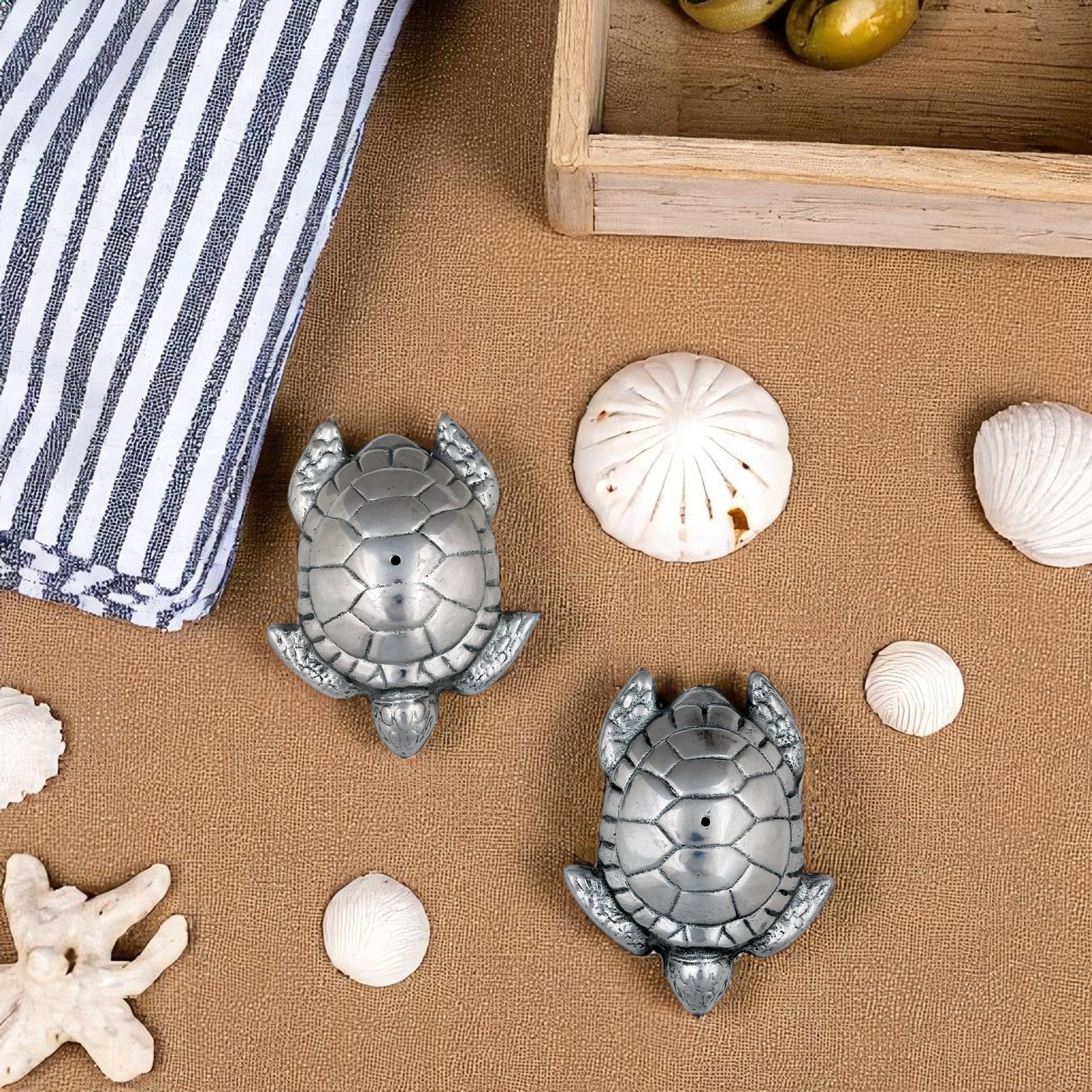 Sea Turtle Salt and Pepper Set Arthur Court Designs