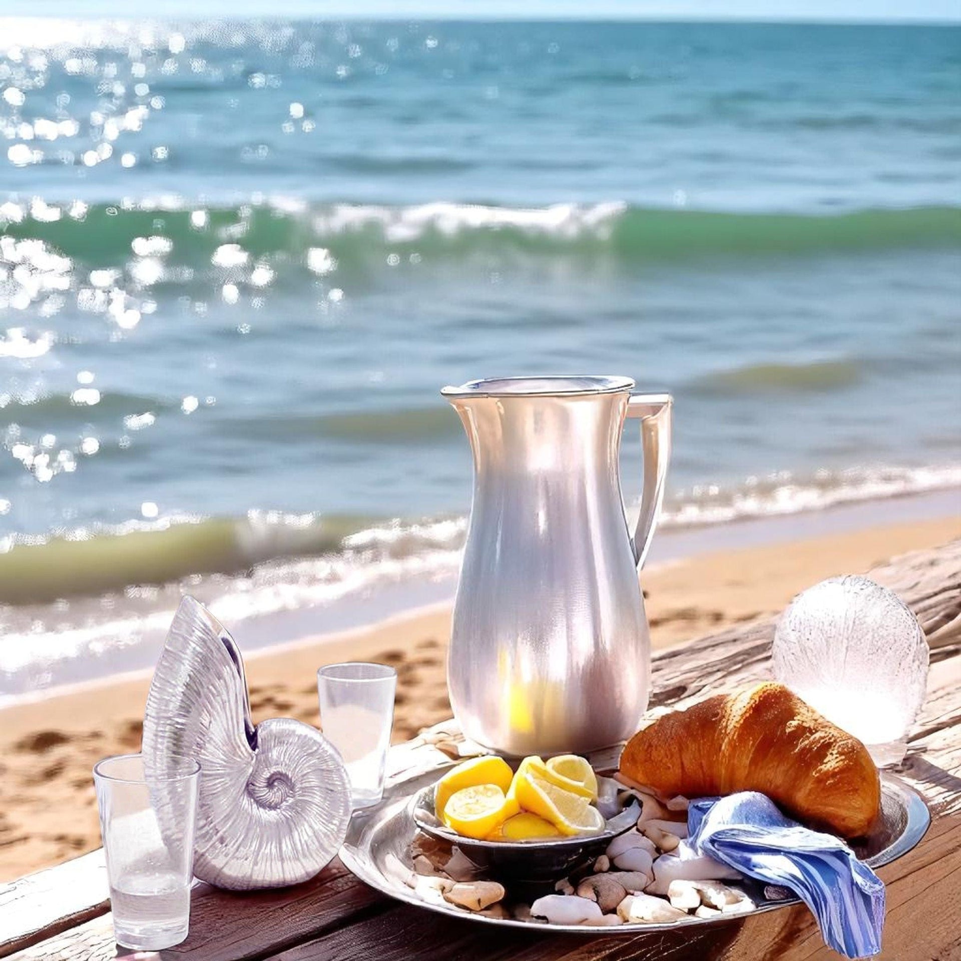 Shell Pitcher Arthur Court Designs