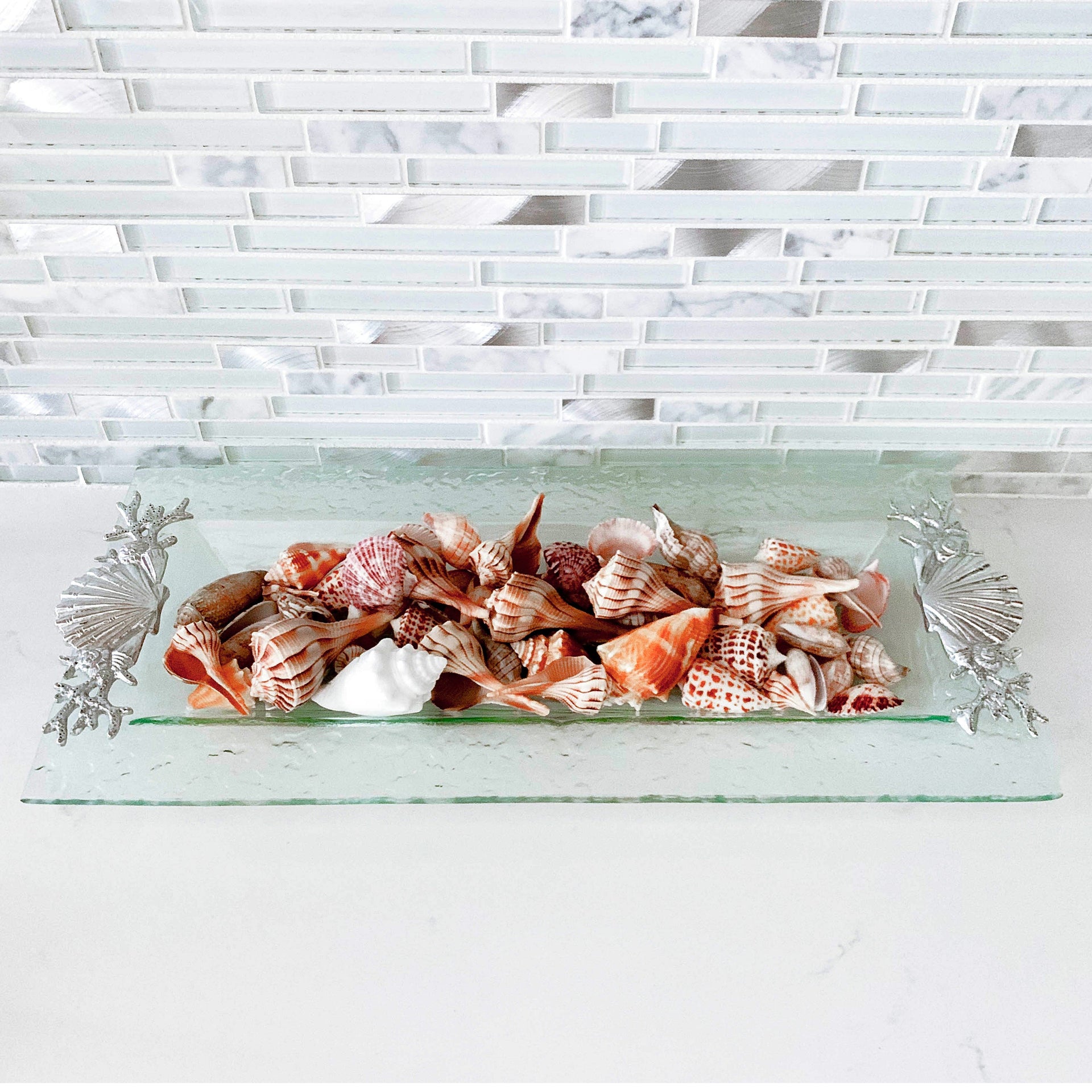 Shell/Sea Life Oblong Tray Arthur Court Designs
