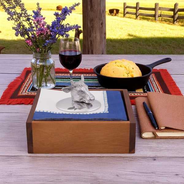 Bull Napkin Weight Arthur Court Designs