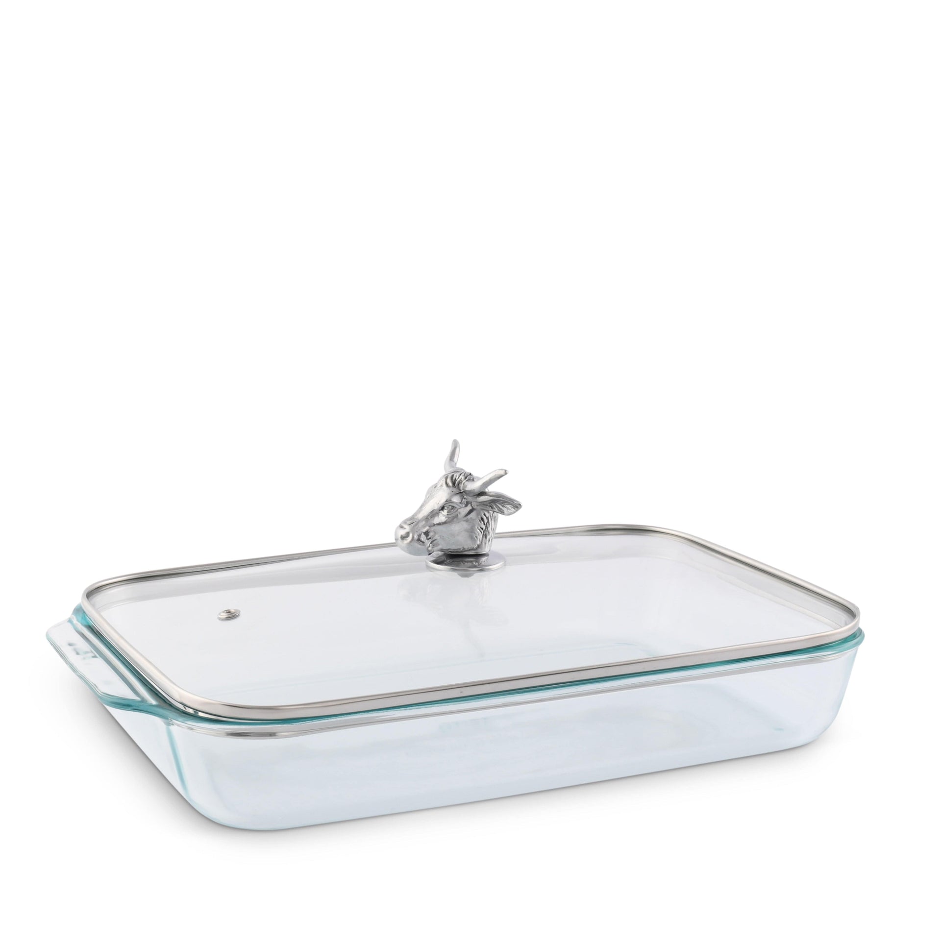 Bull / Steer Lid with Pyrex 3 quart Baking Dish Arthur Court Designs