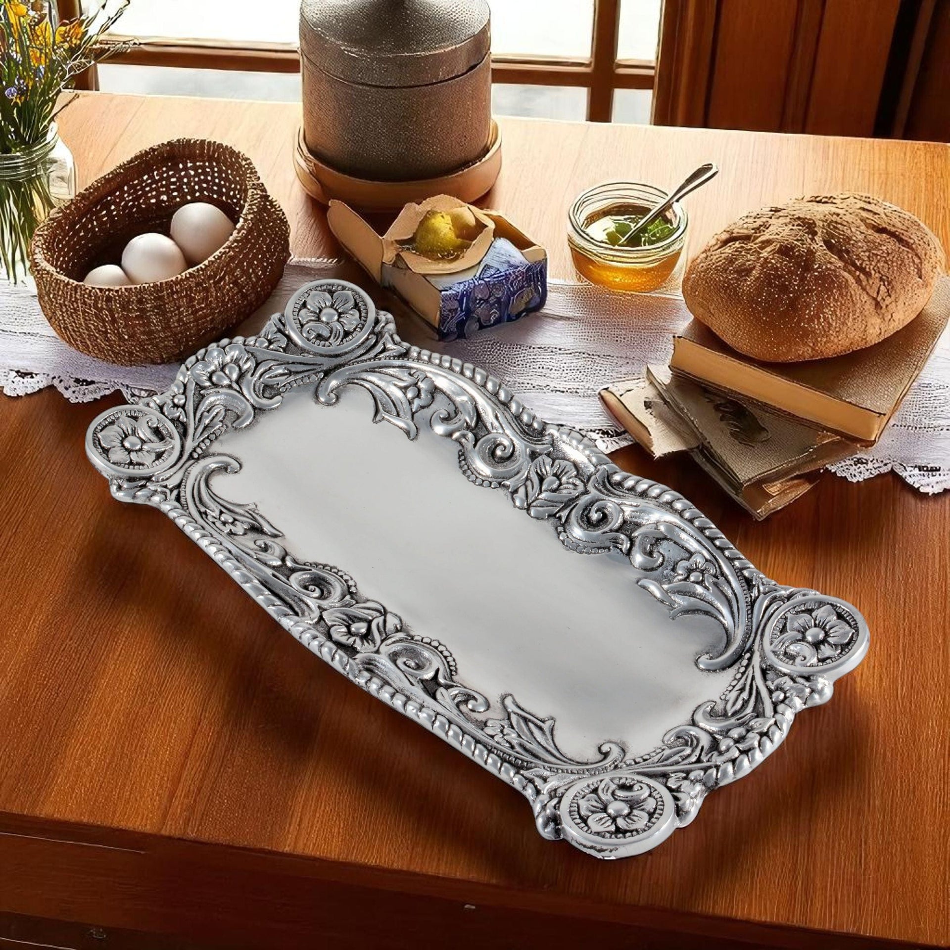 Concho Bread tray Arthur Court Designs