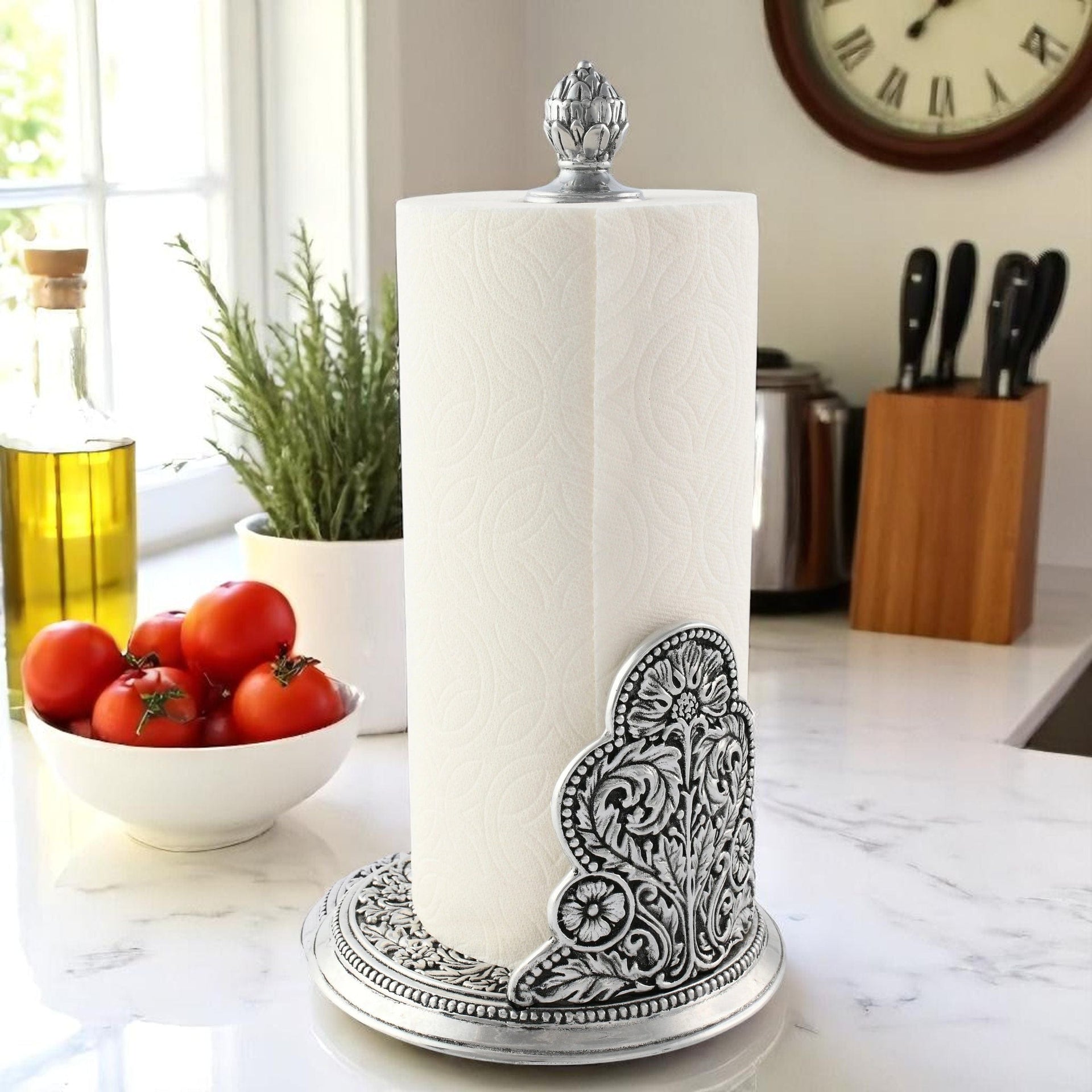 Concho Pattern Paper Towel Holder Arthur Court Designs