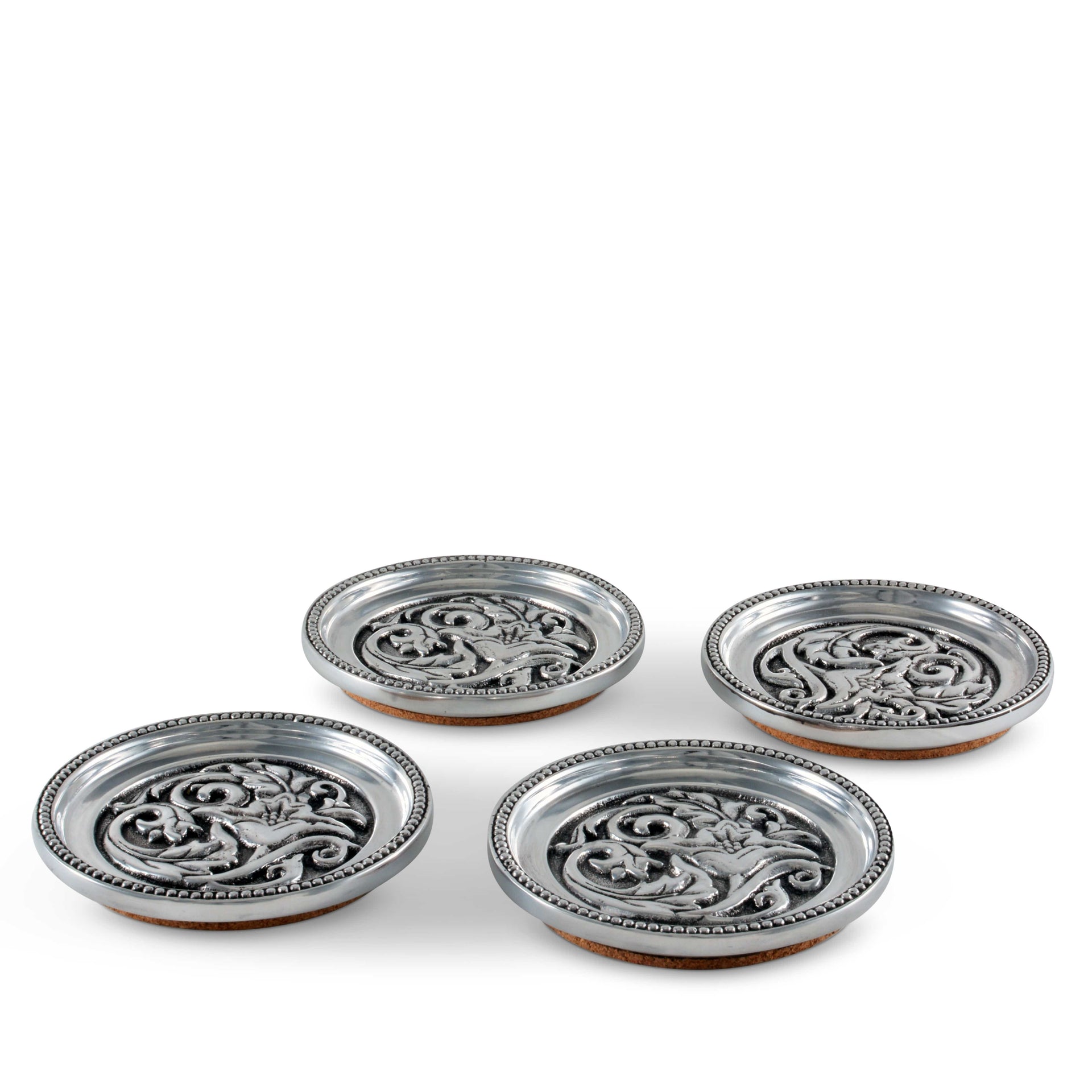 Concho Western Drink Coaster Set of 4 Arthur Court Designs