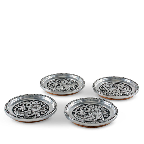 Concho Western Drink Coaster Set of 4 Arthur Court Designs