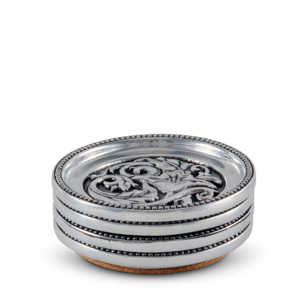 Concho Western Drink Coaster Set of 4 Arthur Court Designs