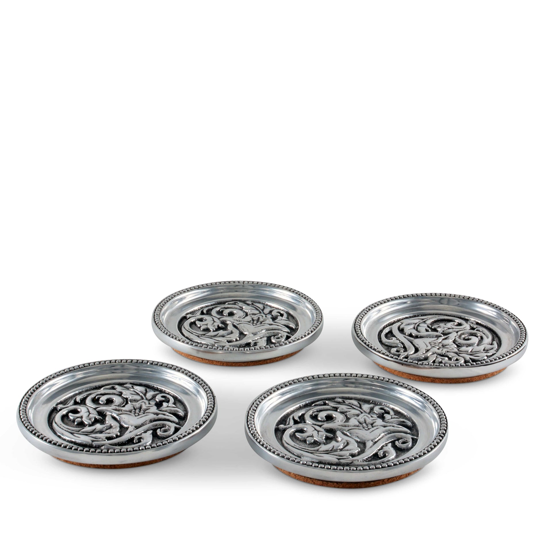 Concho Western Drink Coaster Set of 4 Arthur Court Designs