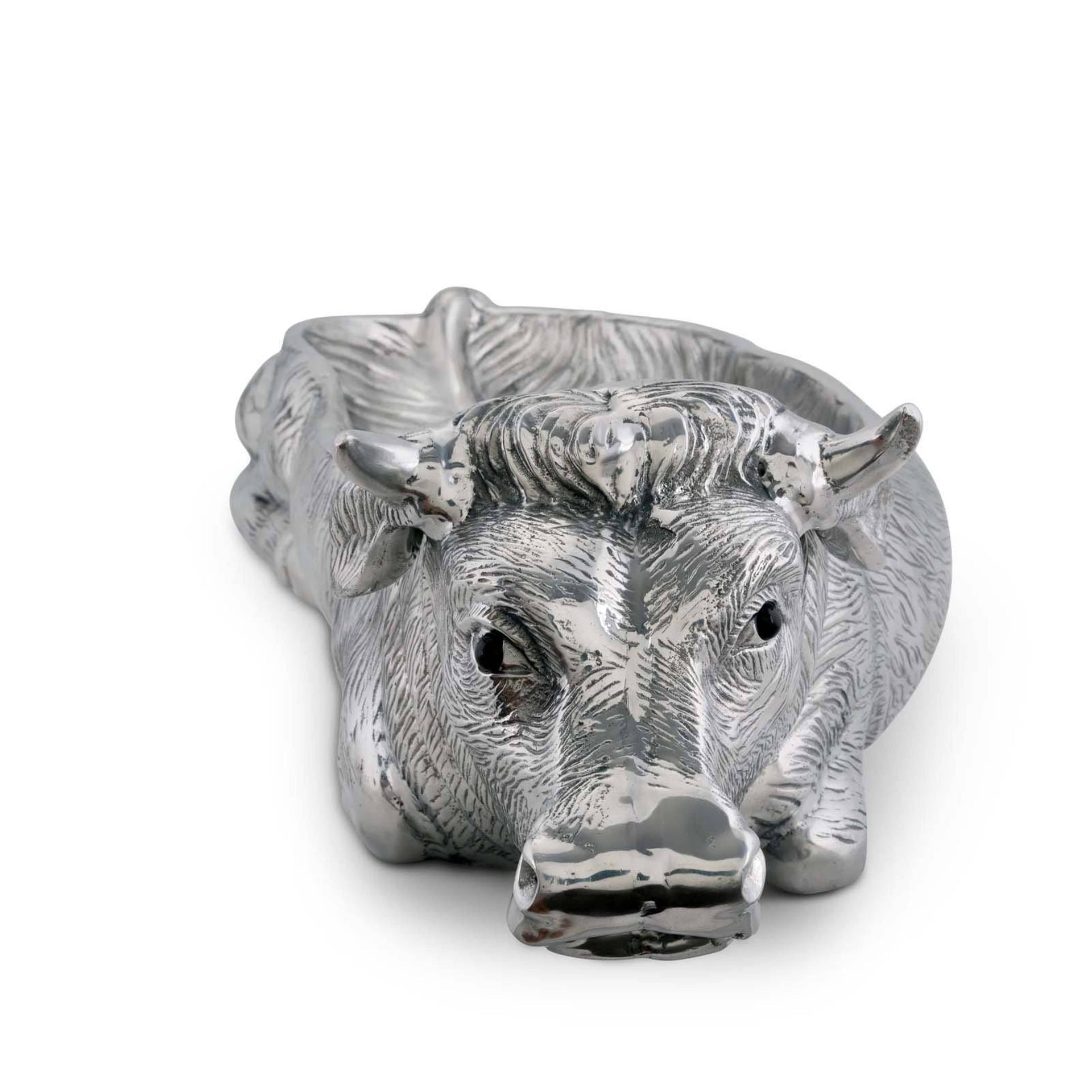 Cow Carving Serving Tray Arthur Court Designs