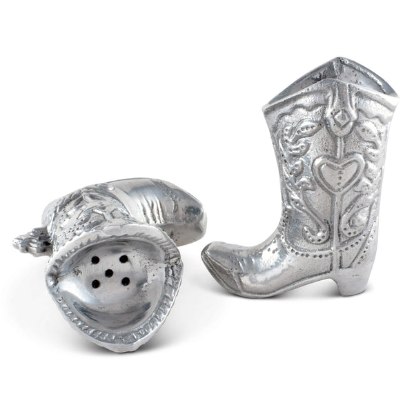 Cowboy Boot Salt and Pepper Set Arthur Court Designs