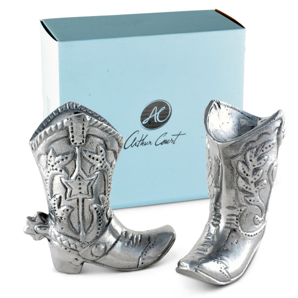 Cowboy Boot Salt and Pepper Set Arthur Court Designs