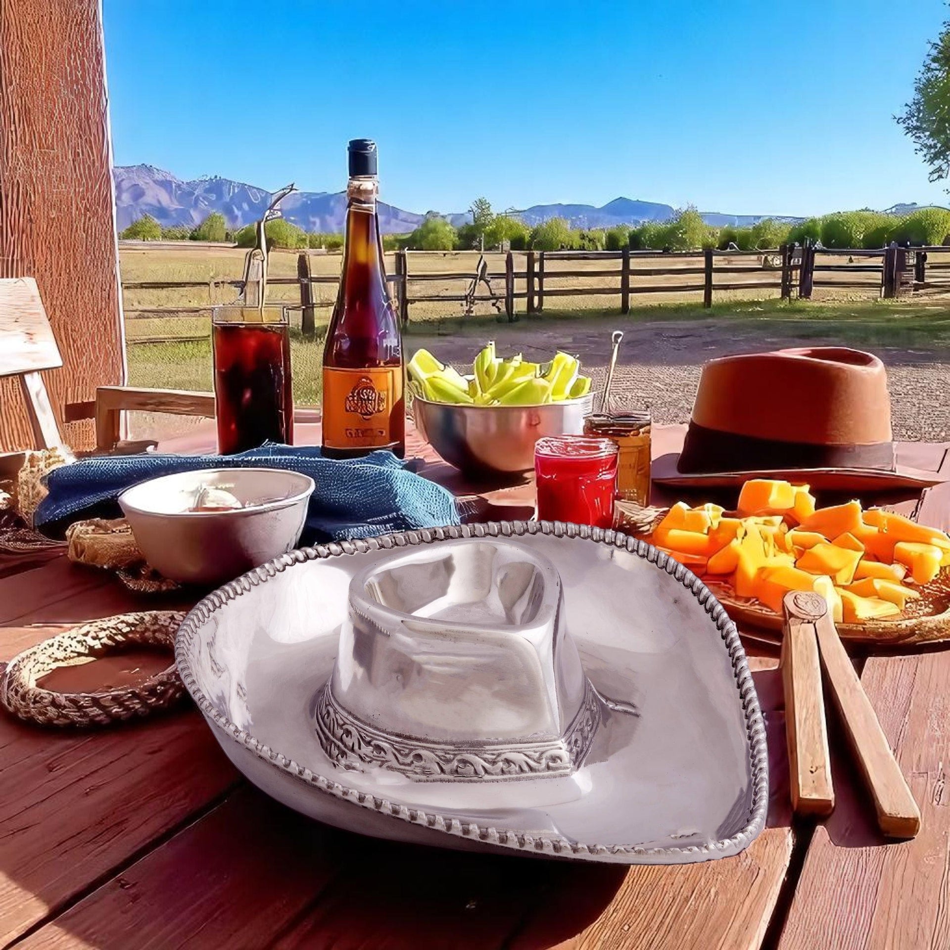 Cowboy Chip and Dip Arthur Court Designs