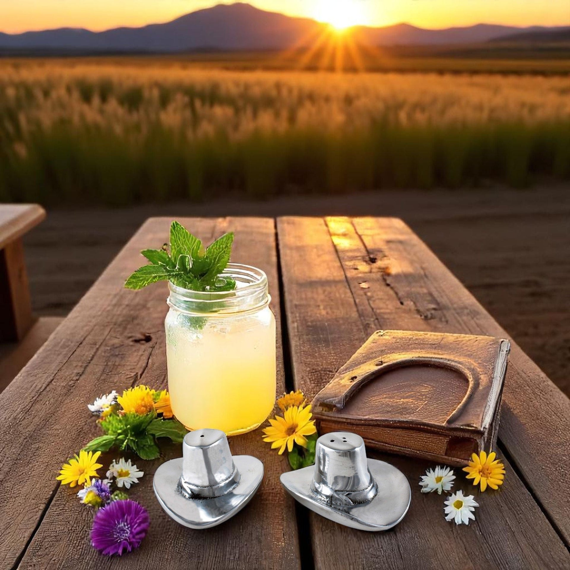 Cowboy Hat Salt and Pepper Set