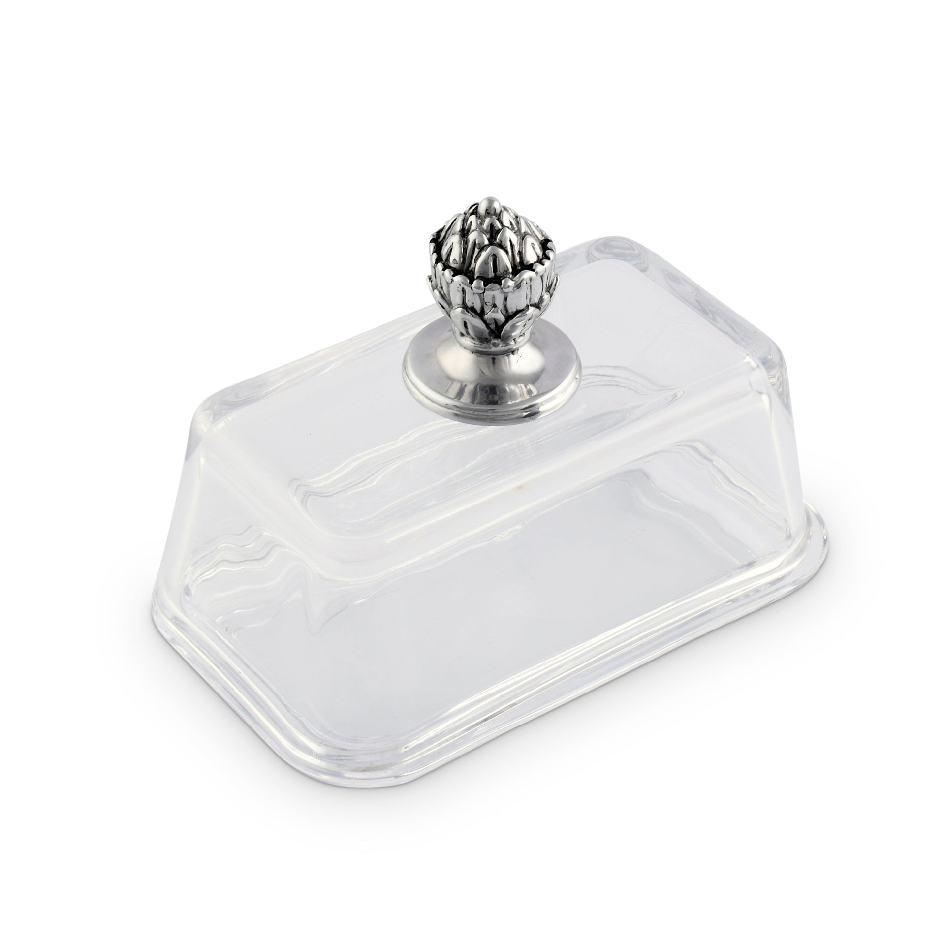 Glass Butter Dish - Concho Arthur Court Designs
