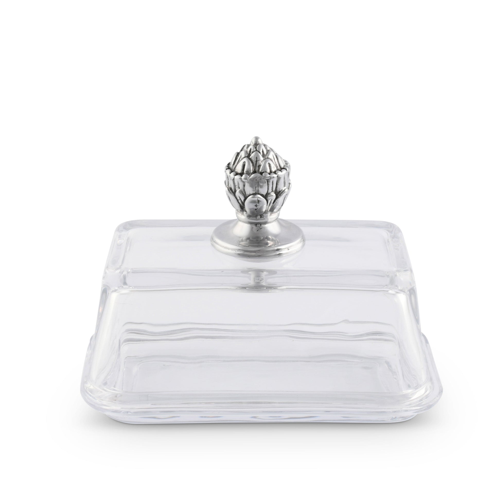 Glass Butter Dish - Concho Arthur Court Designs