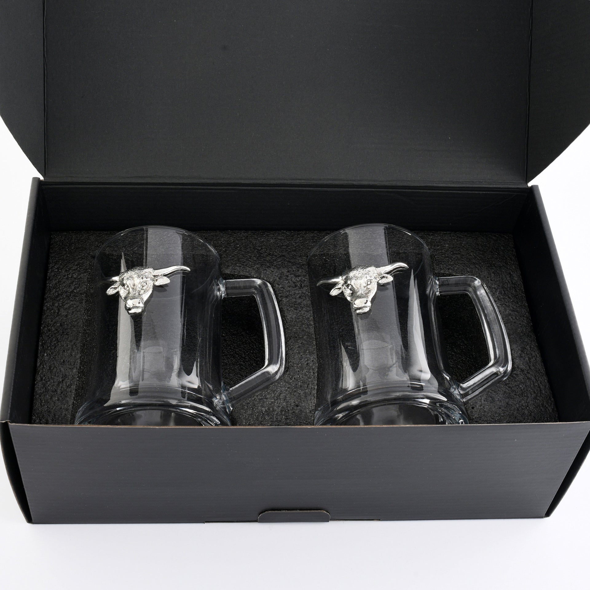 Longhorn Beer Mugs - Set of 2 Arthur Court Designs