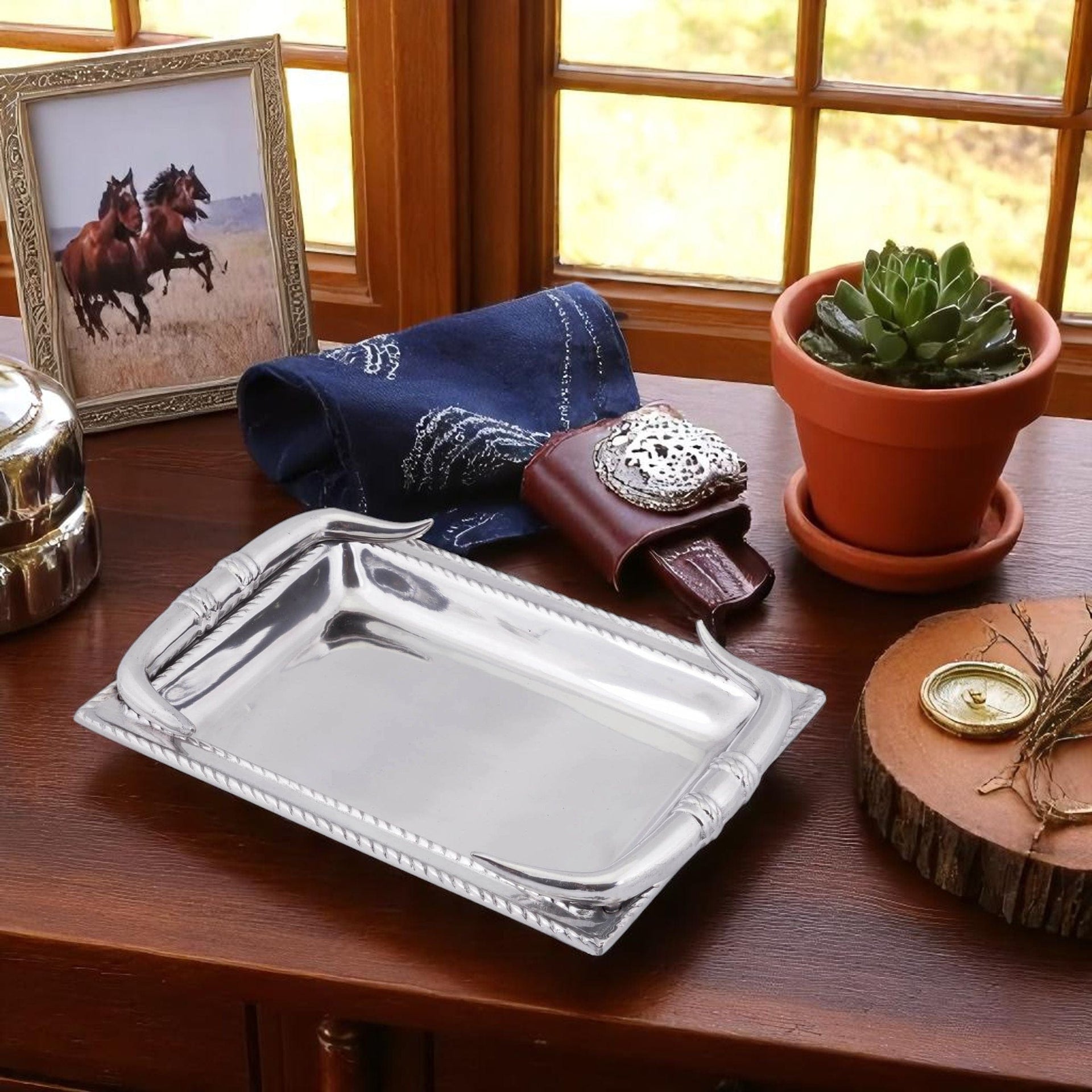 Longhorn Catch All Arthur Court Designs