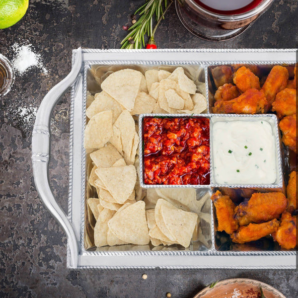 Longhorn Entertainment Tray Arthur Court Designs