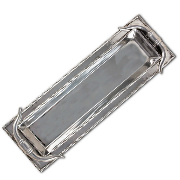 Longhorn Oblong Tray Arthur Court Designs