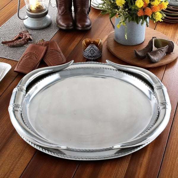 Longhorn Oval Platter Arthur Court Designs