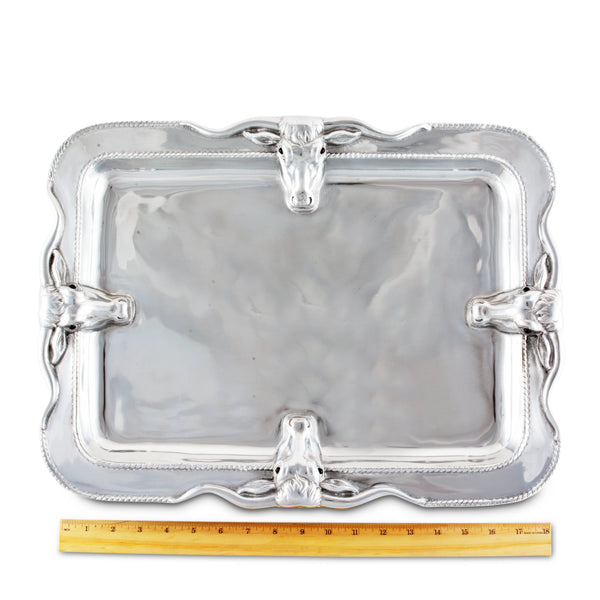 Longhorn Platter Large Arthur Court Designs
