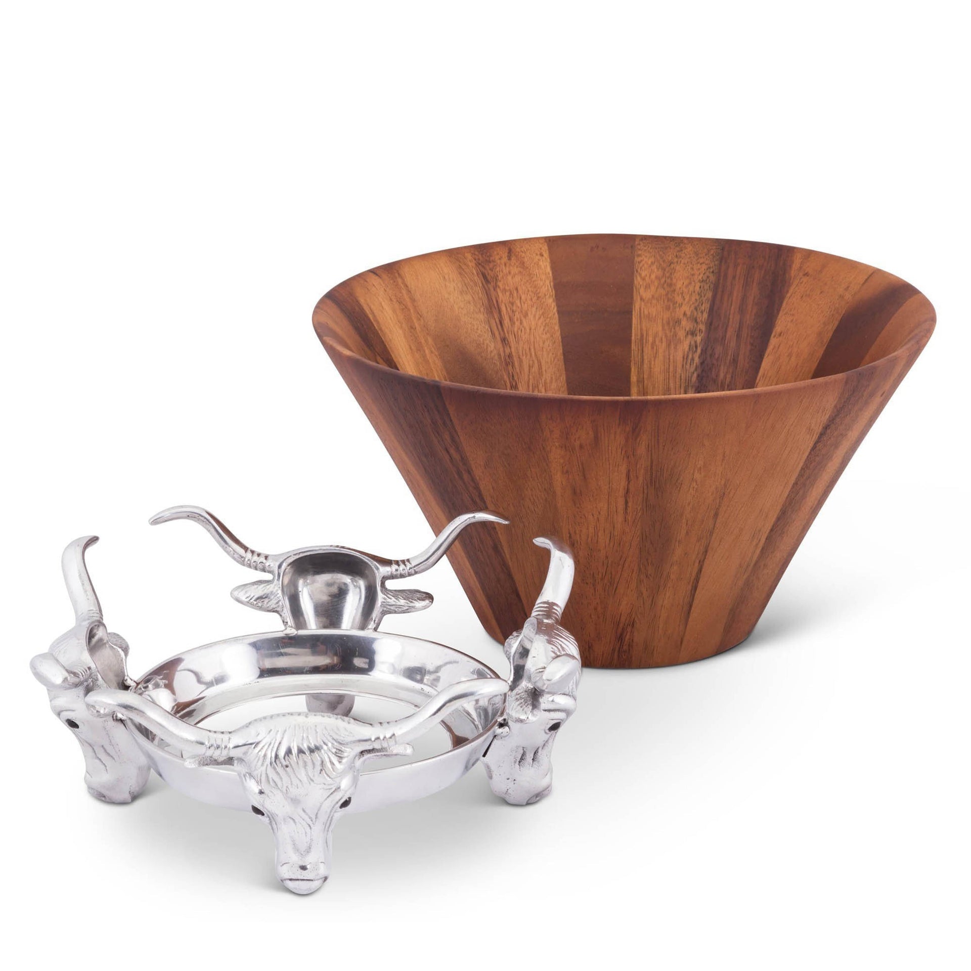 Longhorn Salad Bowl Arthur Court Designs