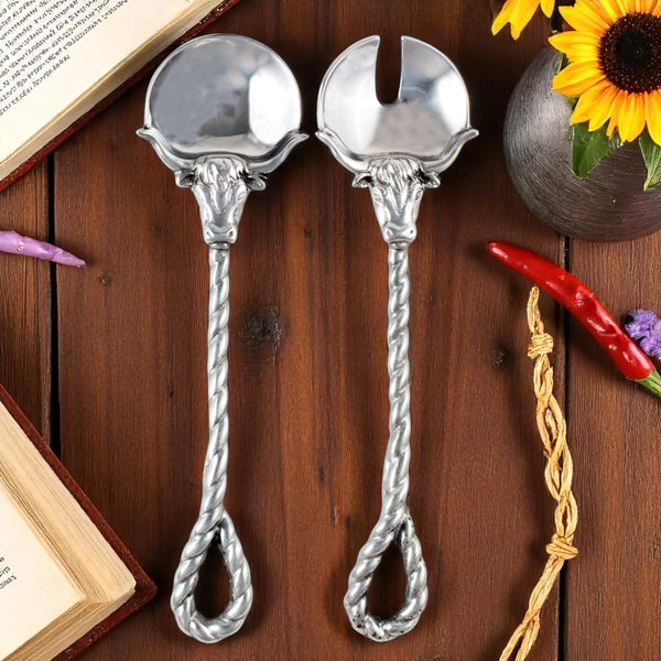 Longhorn Serving Set Arthur Court Designs